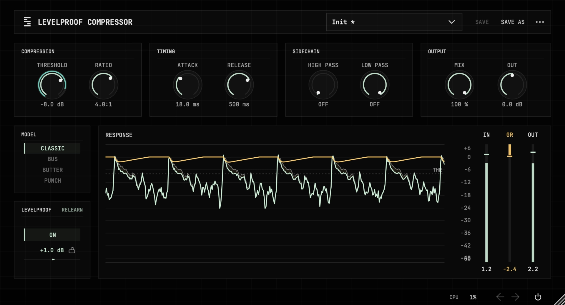 Levelproof Compressor interface